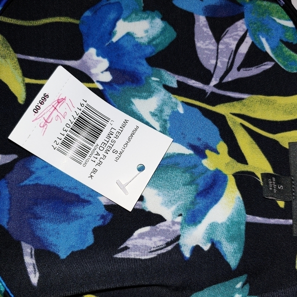 NWT Limited Floral Satin Blouse S - Picture 6 of 7